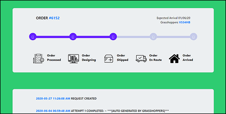 Linea de tiempo envío